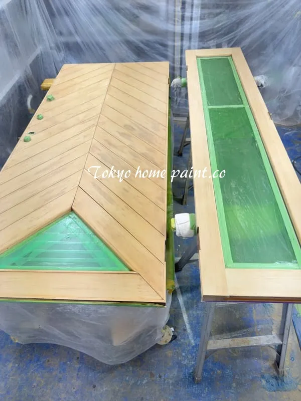 木製ドア肌調整後