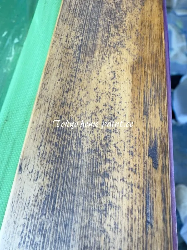 木製玄関ドア・間違えた削りの跡型02