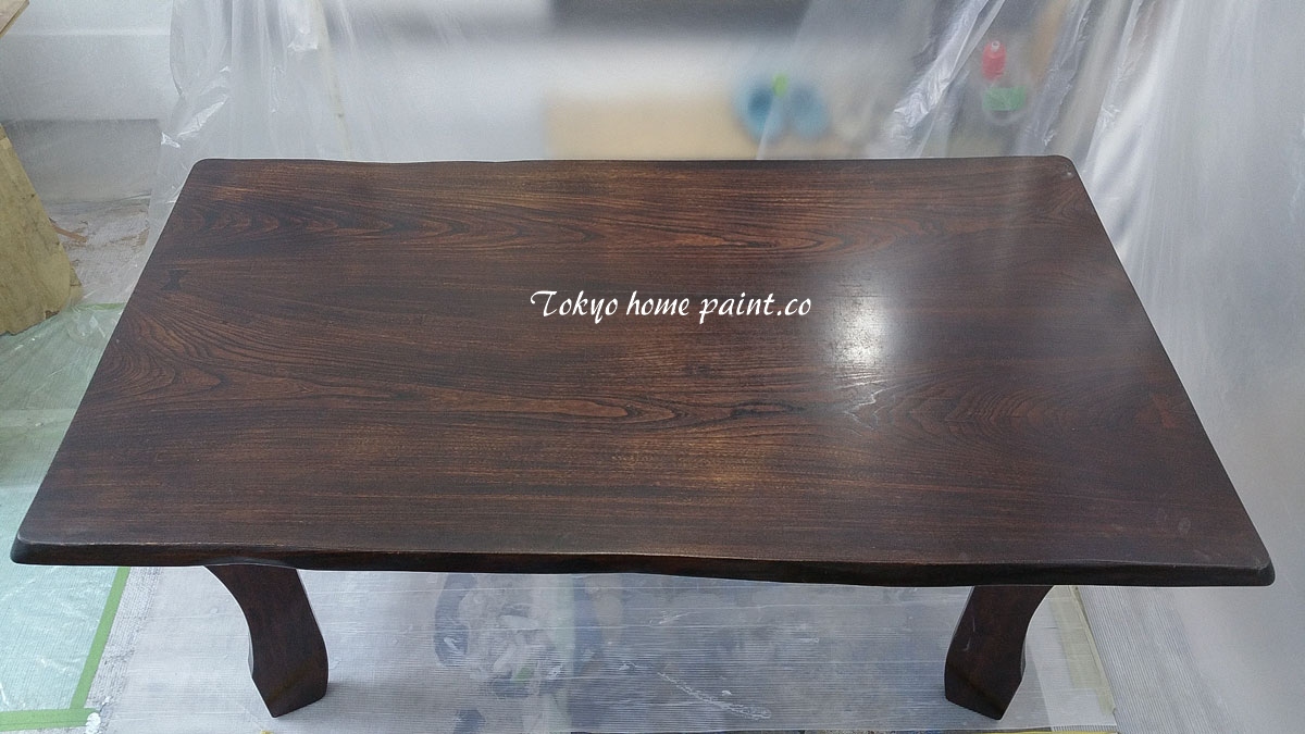 無垢材テーブル 天板の劣化・横幅