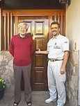 木製ヤマハ玄関ドア塗装｜西東京お客様